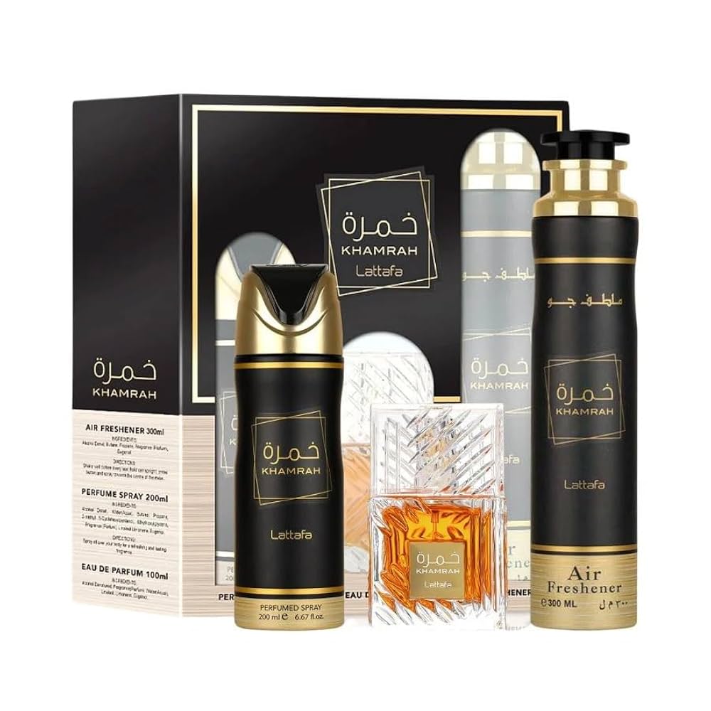 KHAMRAH GIFT SET INCLUDING BODY SPRAY/COLOGNE/AIR FRESHNER
