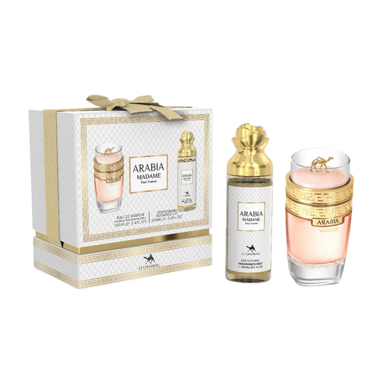 2 in 1 Arabia Madame Gift Set Le Chameau By Emper 100ML/3.4 FL OZ Parfum + Fragrance Mist 100ML/3.4 FL OZ