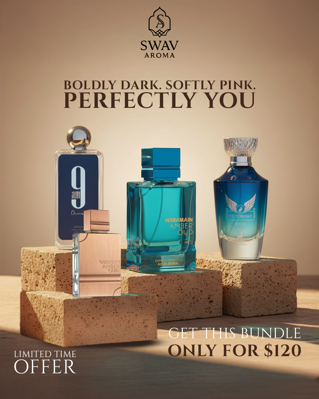 Boldly Dark. Softly Pink