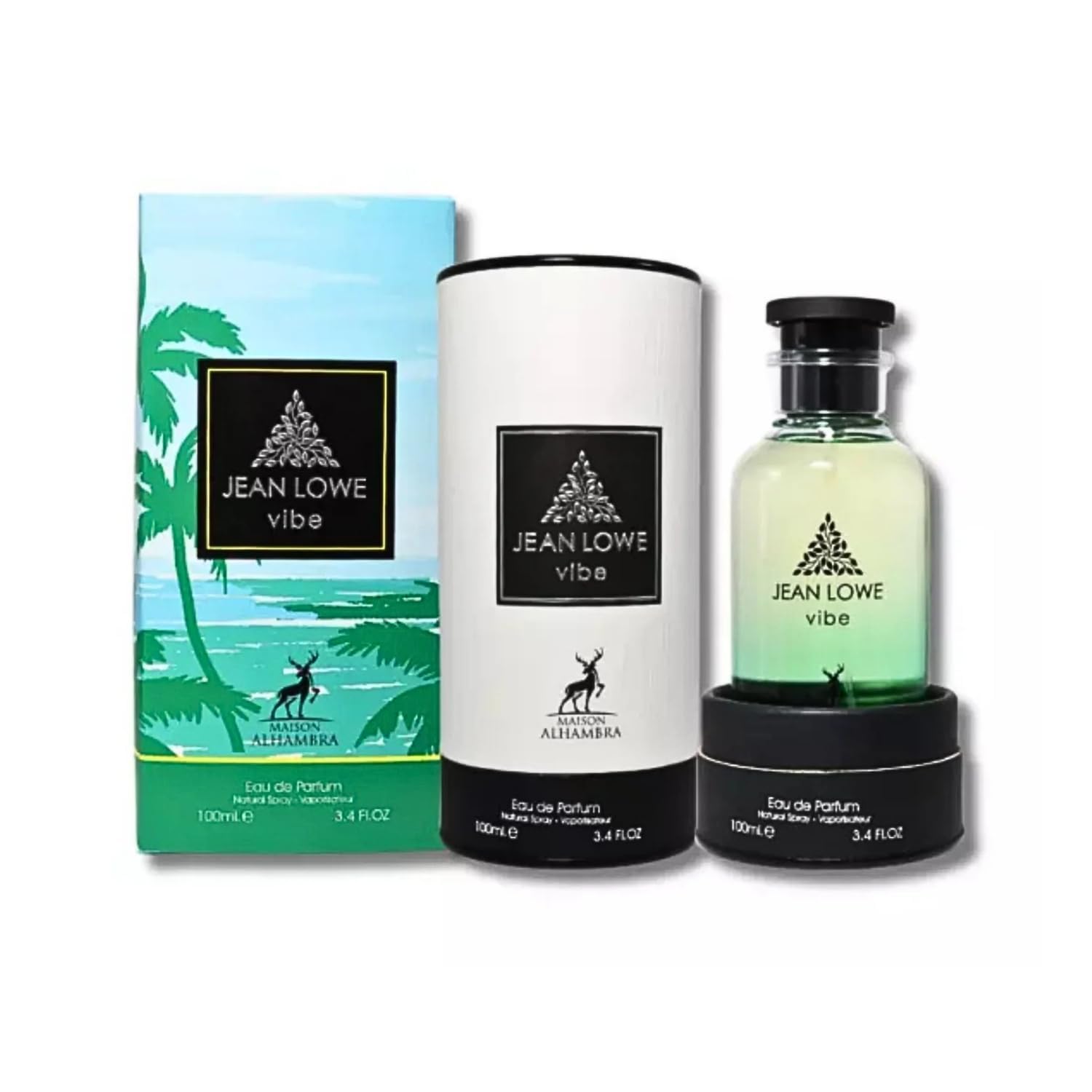 Maison Alhambra Jean Lowe Vibe Eau de Parfum Spray for Unisex 3.4 Ounce / 100 ml