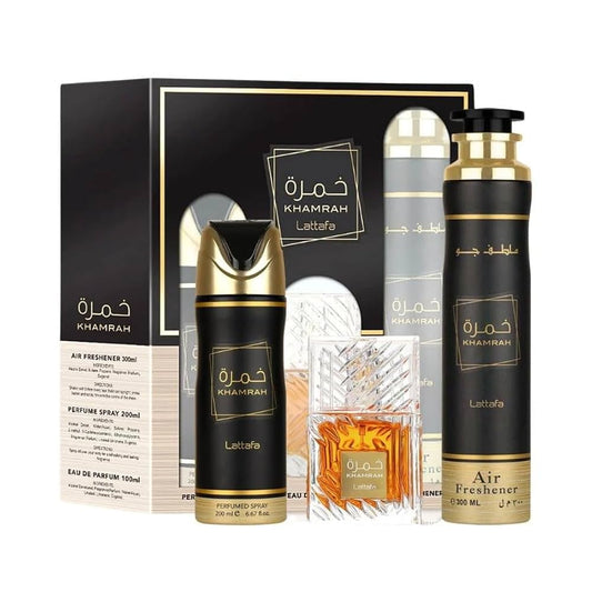 KHAMRAH GIFT SET INCLUDING BODY SPRAY/COLOGNE/AIR FRESHNER