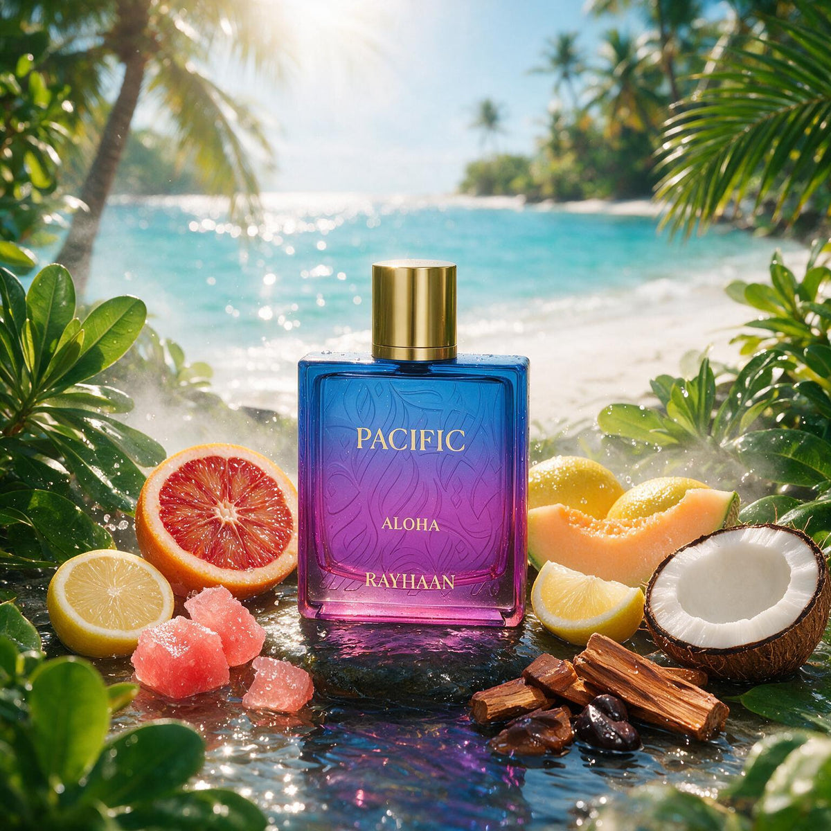 Rayhaan Pacific Aloha Eau de Parfum Spray 100ml (3.4 oz) by Rayhaan